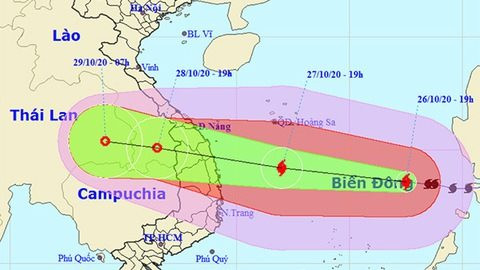 Thành lập Ban Chỉ đạo tiền phương để ứng phó bão số 9