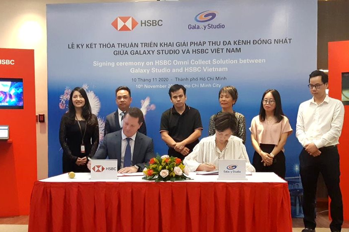 HSBC Việt Nam cung cấp giải pháp thu đa kênh cho Galaxy Studio 