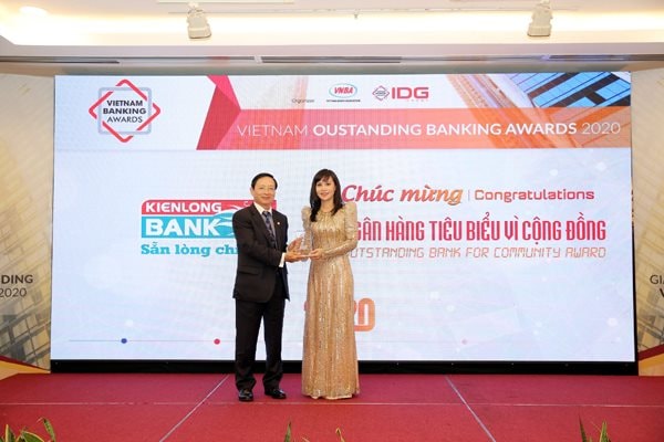 Kienlongbank được vinh danh “Ngân hàng tiêu biểu vì cộng đồng”