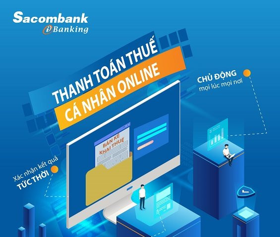 Khách hàng đã có thể đóng thuế qua Sacombank Internet Banking