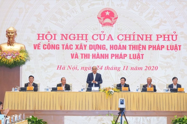 Hội nghị của Chính phủ về công tác xây dựng, hoàn thiện và thi hành pháp luật