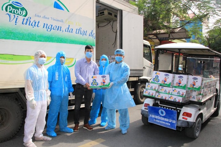 Vinamilk hỗ trợ 45.000 hộp sữa cho hơn 800 trẻ em đang cách ly tại Hà Nội, Hải Dương và Hải Phòng