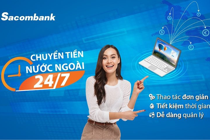 Chuyển tiền ra nước ngoài qua Sacombank Internet Banking