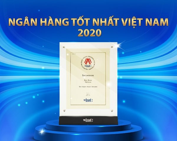 Sacombank lần thứ 4 được vinh danh ngân hàng tốt nhất Việt Nam năm 2020