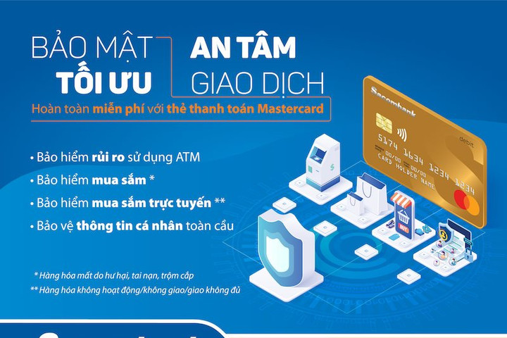Sacombank Mastercard ra mắt tính năng bảo hiểm mua sắm