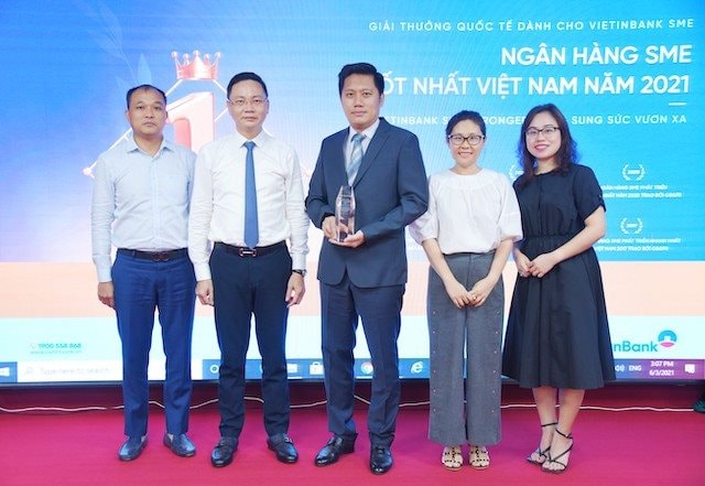 VietinBank nhận Giải thưởng Ngân hàng SME tốt nhất Việt Nam năm 2021