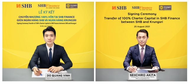 SHB sẽ chuyển nhượng 100% vốn tại SHB Finance cho Krungsri – thành viên chiến lược thuộc Tập đoàn MUFG – Nhật Bản