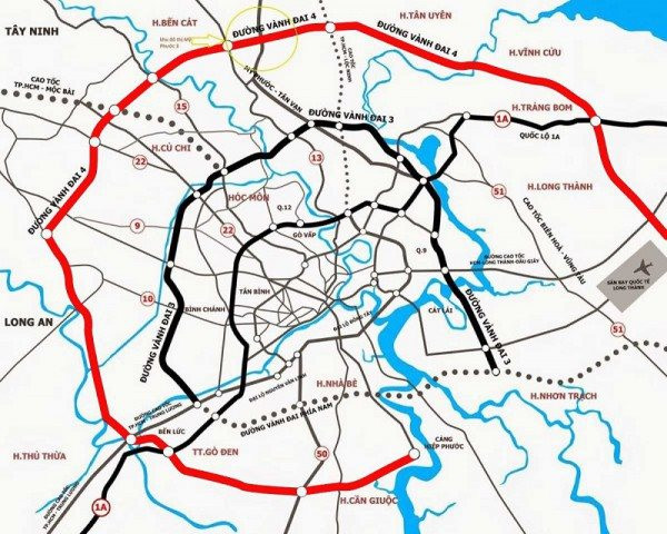 Giao 5 địa phương triển khai các dự án của đường Vành đai 4 TP. Hồ Chí Minh