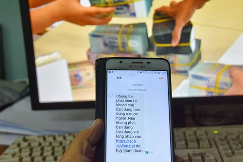 Cảnh giác tin nhắn SMS Brand Name dịch vụ ngân hàng giả mạo