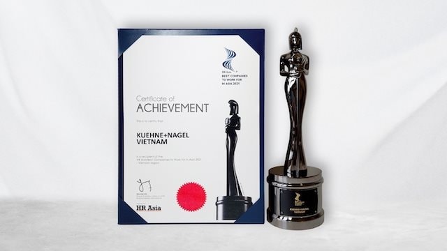 Kuehne+Nagel Việt Nam được vinh danh Nơi làm việc tốt nhất Châu Á 2021 