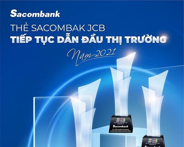 Thẻ Sacombank tiếp tục dẫn đầu thị trường