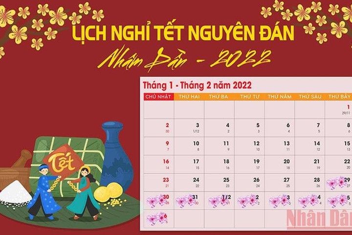 Chính phủ đồng ý lịch nghỉ Tết Nhâm Dần từ ngày 31/1 đến hết ngày 4/2/2022