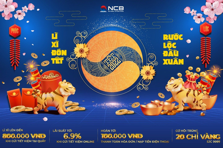 Cơ hội trúng Vàng khi giao dịch đầu xuân tại NCB