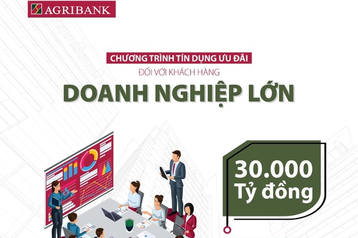 Agribank ưu đãi lãi suất 4% cho vay ngắn hạn với khách hàng doanh nghiệp lớn