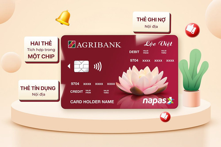 Thẻ Lộc Việt - tất cả trong một chiếc thẻ thông minh của Agribank 