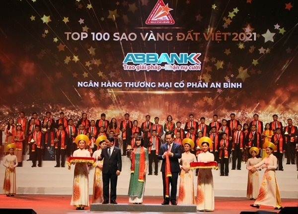 ABBANK nhận giải thưởng Sao vàng đất Việt 2021