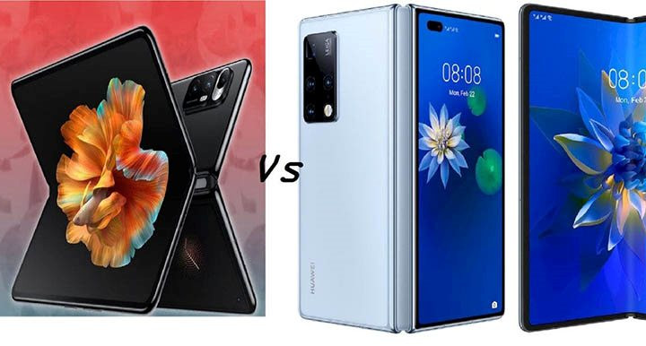 So sánh Xiaomi Mi MIX Fold và Huawei Mate X2
