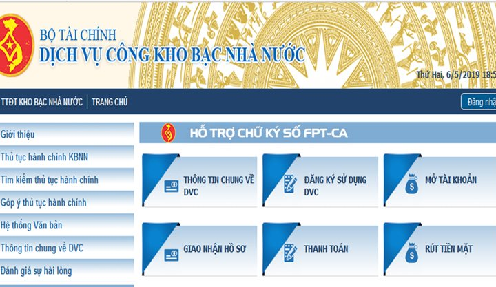 Từng bước hình thành Kho bạc số