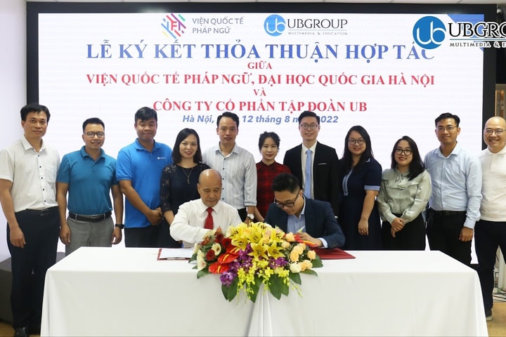 Viện Quốc tế Pháp ngữ  và UBGROUP ký kết thỏa thuận hợp tác