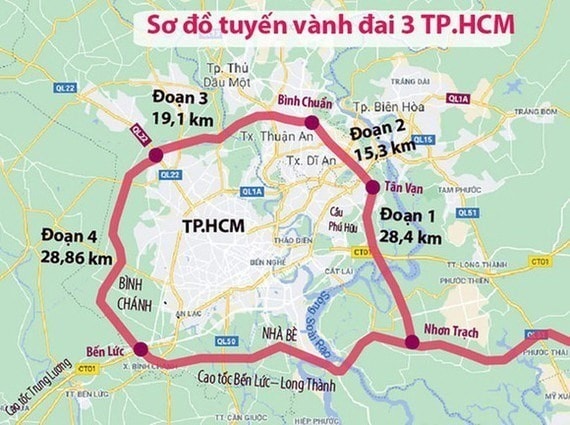 Khởi công tuyến đường vành đai 3 TP. Hồ Chí Minh vào tháng 6/2023
