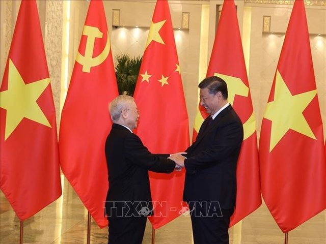 Lễ đón chính thức Tổng Bí thư Nguyễn Phú Trọng và Đoàn đại biểu cấp cao Việt Nam