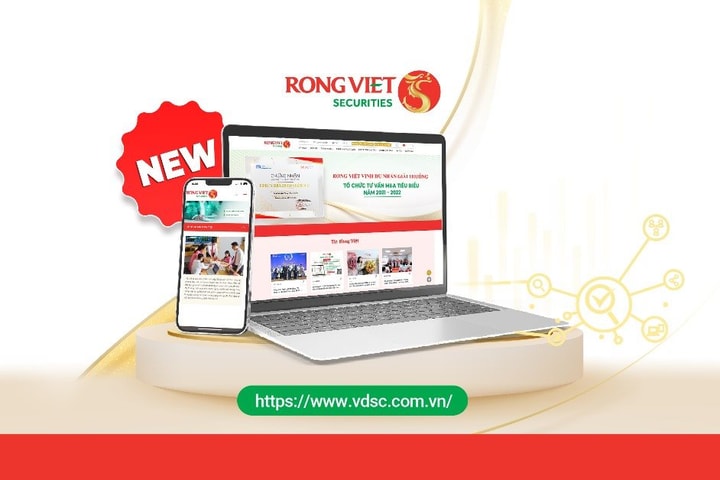 Chứng khoán Rồng Việt ra mắt Website mới, giao diện hiện đại