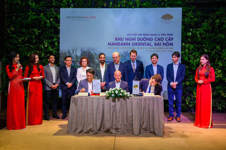 Indochina Kajima ký kết Hợp đồng quản lý vận hành Tập đoàn Mandarin Oriental cho dự án nghỉ dưỡng cao cấp tại Phú Yên