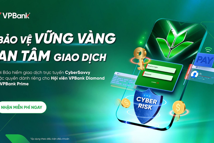 ​VPBank tri ân khách hàng với gói Bảo hiểm giao dịch trực tuyến, quyền lợi chi trả đến 300 triệu đồng/khách hàng