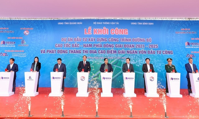 Khởi công 12 dự án thành phần cao tốc Bắc - Nam