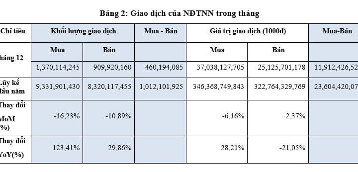 515 mã chứng khoán niêm yết trên HOSE trong năm 2022