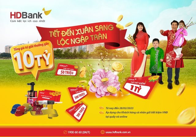 HDBank khởi động chương trình 'tìm tỷ phú' đầu tiên của năm 2023