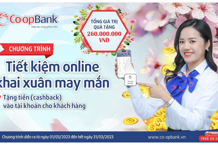 Co-opBank triển khai chương trình “Tiết kiệm Online, khai xuân may mắn”