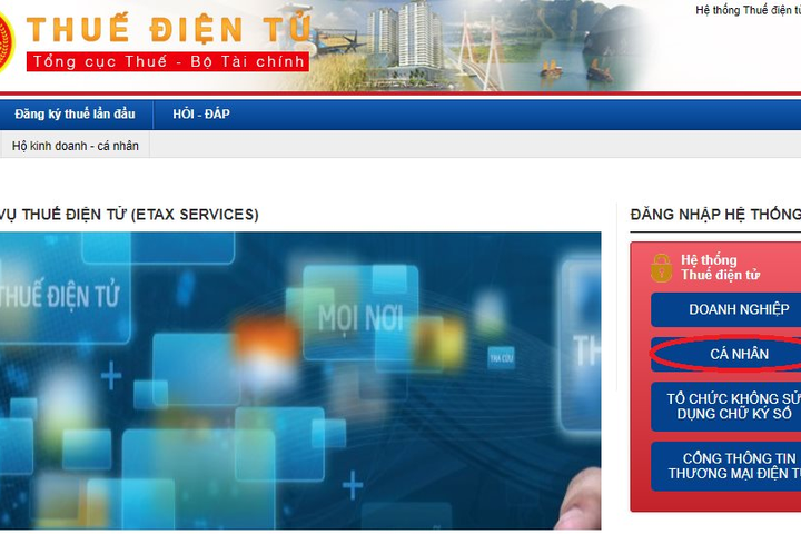 Hướng dẫn người nộp thuế cá nhân cập nhật, thay đổi thông tin đăng ký thuế