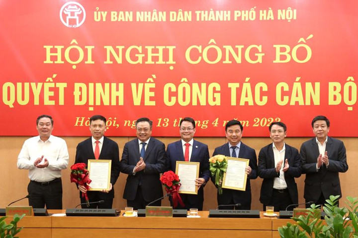 Công bố quyết định bổ nhiệm lãnh đạo báo Hànộimới, báo Kinh tế & Đô thị