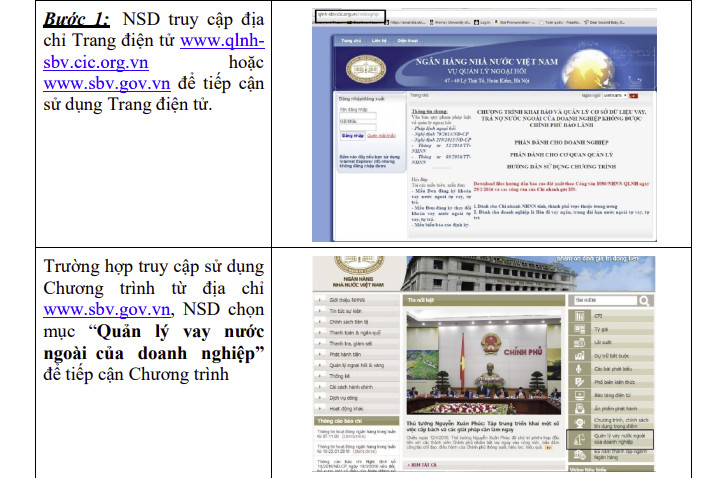 Đăng ký tài khoản truy cập trên trang điện tử về Quản lý vay nước ngoài của doanh nghiệp