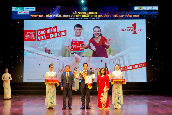 VITA – Cho Con của Generali được nhận giải thưởng “Top 100 sản phẩm dịch vụ tốt nhất cho gia đình và trẻ em”