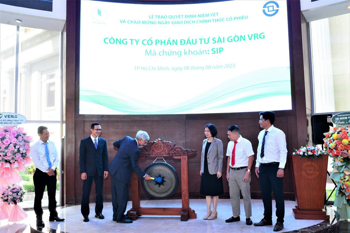 Cổ phiếu SIP của Công ty Cổ phần Đầu tư Sài Gòn VRG chính thức được niêm yết và giao dịch