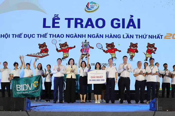 Đại hội Thể dục thể thao ngành Ngân hàng lần thứ nhất năm 2023 thành công tốt đẹp