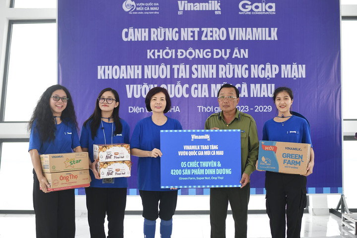 Cánh rừng Net Zero Vinamilk “check-in” tại cực Nam tổ quốc với dự án tái sinh 25 hecta rừng ngập mặn