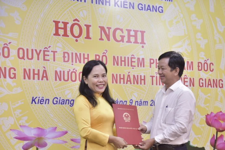 Bổ nhiệm Phó Giám đốc NHNN chi nhánh tỉnh Kiên Giang
