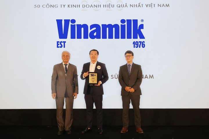 Sau Top 50 công ty niêm yết tốt nhất, Vinamilk được vinh danh trong Top 50 công ty kinh doanh hiệu quả nhất