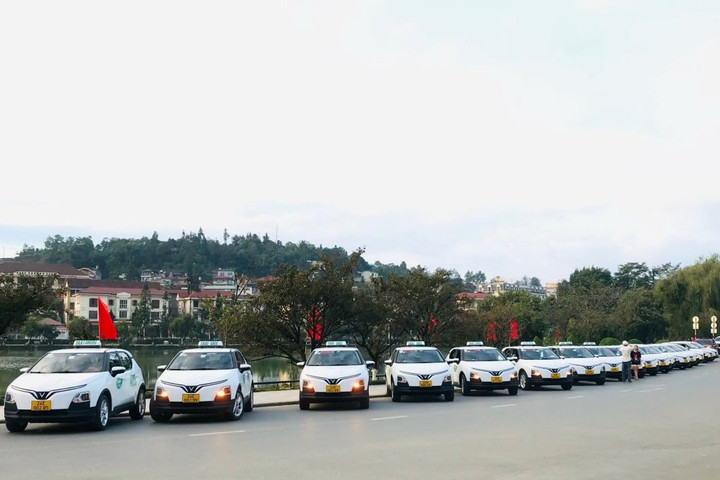 Taxi Xanh Sapa mua và thuê 250 ô tô điện VinFast