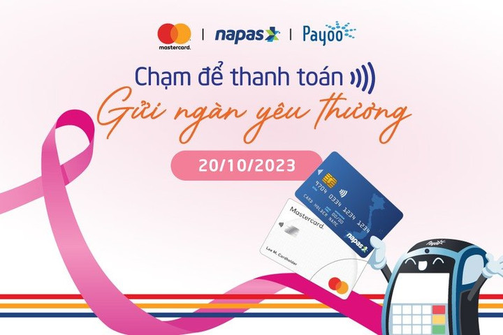 “Chạm để thanh toán – gửi ngàn yêu thương” chúc mừng ngày phụ nữ Việt Nam 20/10 và gây quỹ ủng hộ bệnh nhân ung thư