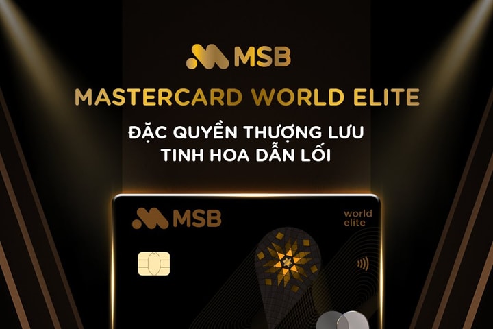 Thẻ tín dụng cao cấp Mastercard World Elite đầu tiên tại Việt Nam chính thức ra mắt