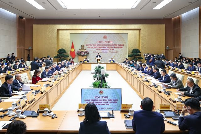 Thủ tướng Chính phủ: Các chủ thể phải chung sức, đồng lòng để thúc đẩy tăng trưởng tín dụng