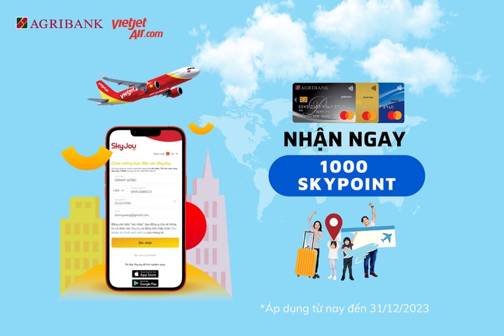 Hàng loạt ưu đãi cuối năm dành cho chủ thẻ Agribank Mastercard