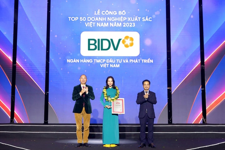 BIDV giữ vững vị trí Top 50 doanh nghiệp xuất sắc Việt Nam năm 2023