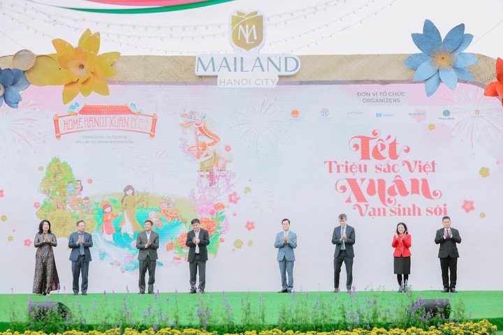 Khai mạc đường hoa xuân lớn nhất phía Tây Hà Nội - Home Hanoi Xuan 2024 tại Mailand Hanoi City
