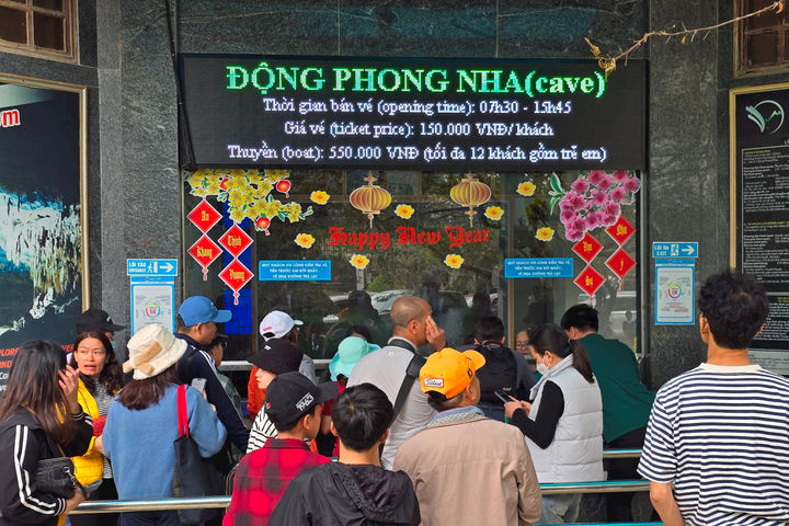 Quảng Bình: Lượng du khách tăng 4,55% dịp Tết Giáp Thìn