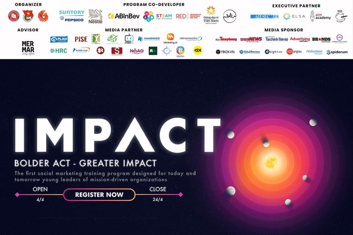 Chính thức khởi động IMPACT 2024 - chuỗi đào tạo về chủ đề Social Marketing đầu tiên tại Việt Nam
